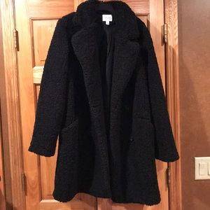 Nine West Double Breasted Teddy Coat 